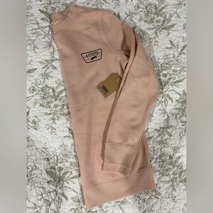 Vans crewneck sweatshirt in mauve pink. NWT.